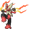 Mega Blaziken front sprites