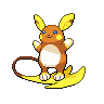 Alolan Raichu front sprites
