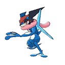 Ash’s Greninja front sprites