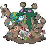 Gigantamax Garbodor front sprites