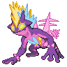 Gigantamax Amped Toxtricity front sprites
