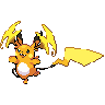 Mega Raichu Y front sprites