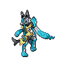 Mega Lucario Z front sprites