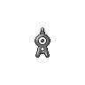 Unown A front sprites
