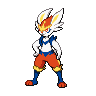 Cinderace front sprites