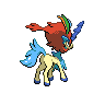 Resolute Keldeo back sprites