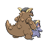 Mega Kangaskhan back sprites