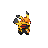 Pikachu Libre back sprites