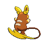 Alolan Raichu back sprites