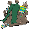 Gigantamax Garbodor back sprites