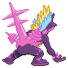 Gigantamax Low Key Toxtricity back sprites