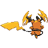 Mega Raichu Y back sprites