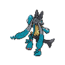 Mega Lucario Z back sprites
