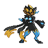 Mega Zeraora back sprites