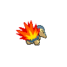 Cyndaquil back sprites