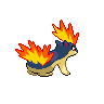 Quilava back sprites