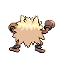 Primeape back sprites