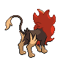 Male Pyroar back sprites