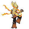 Mega Blaziken back shiny sprites