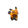 Pikachu Libre back shiny sprites