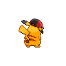Sinnoh Cap Pikachu back shiny sprites