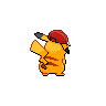 World Cap Pikachu back shiny sprites