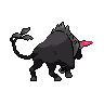 Paldean Tauros (Blaze Breed) back shiny sprites