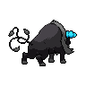 Paldean Tauros (Aqua Breed) back shiny sprites