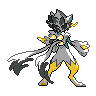 Mega Zeraora back shiny sprites