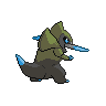 Fraxure back shiny sprites