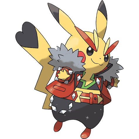 Pikachu Rock Star official artwork