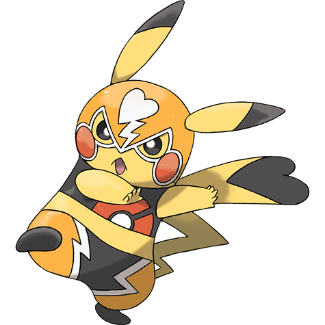 Pikachu Libre official artwork