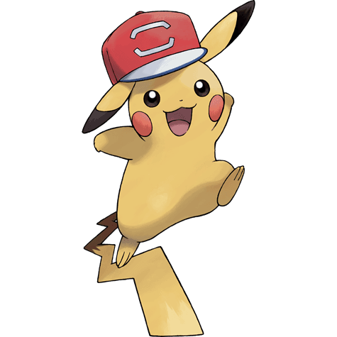 Alola Cap Pikachu official artwork