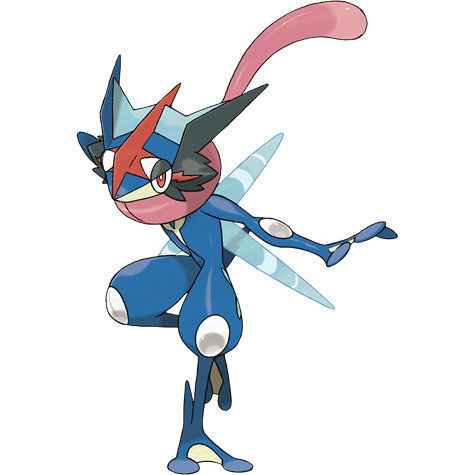 Ash’s Greninja official artwork