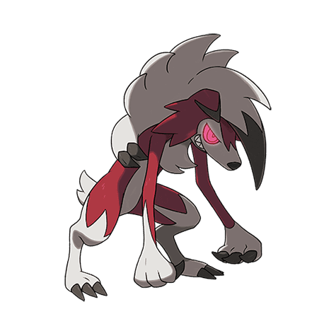 Midnight Lycanroc official artwork