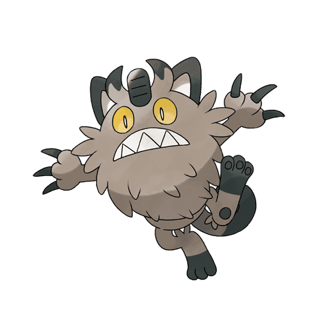 Galarian Meowth official artwork