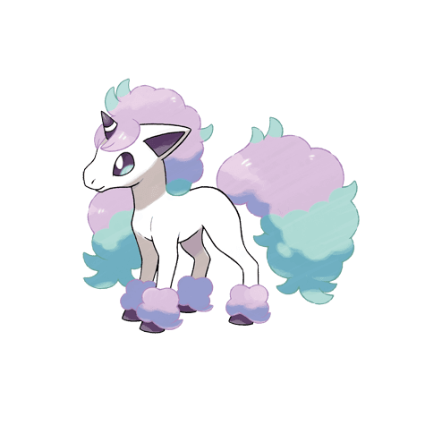 Galarian Ponyta official artwork
