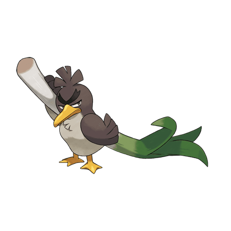 Galarian Farfetch’d official artwork