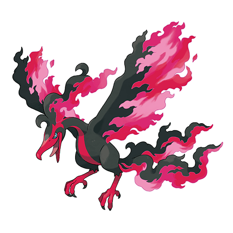 Galarian Moltres official artwork