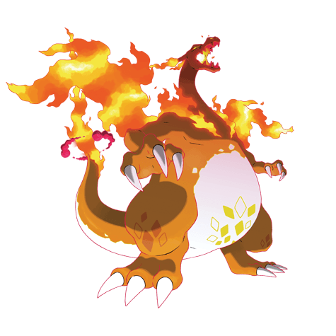 Gigantamax Charizard official artwork