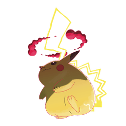 Gigantamax Pikachu artwork