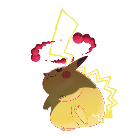 Gigantamax Pikachu official artwork