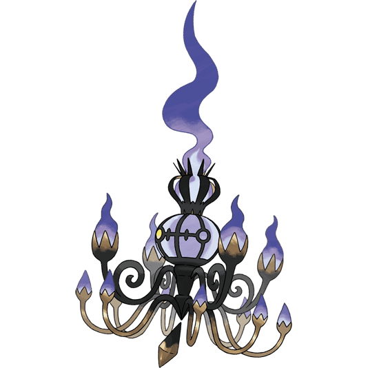Mega Chandelure official artwork