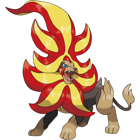 Mega Pyroar official artwork