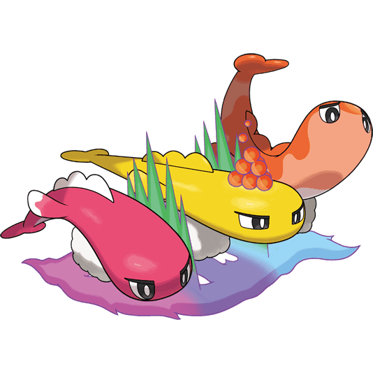 Mega Stretchy Tatsugiri official artwork