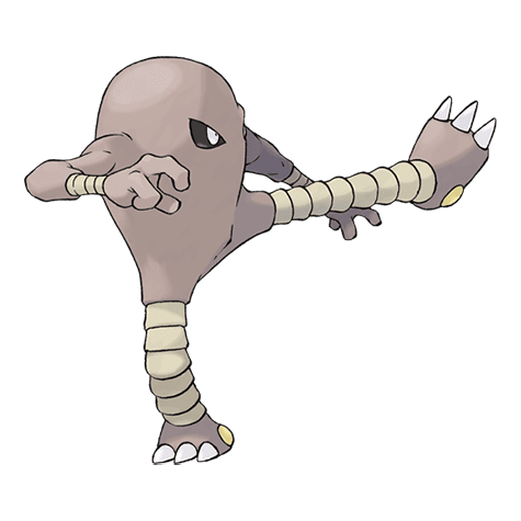 Hitmonlee official artwork