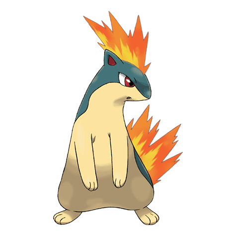 Quilava official artwork