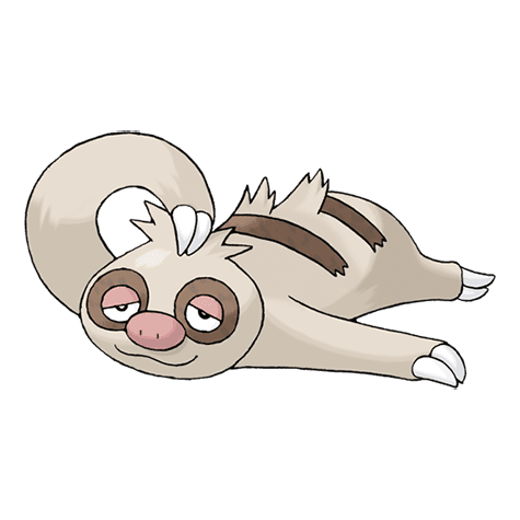 Slakoth official artwork