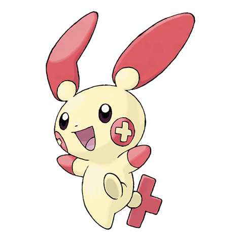 Plusle official artwork