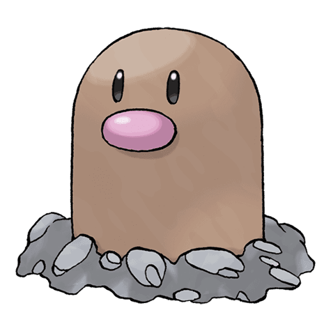 Diglett official artwork